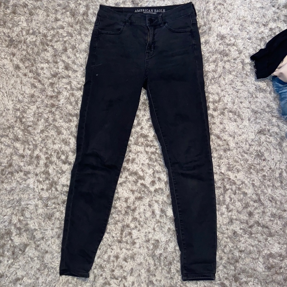 American eagle black skinny jeans